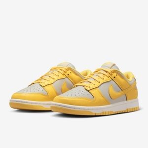 Nike Dunk Low Bright Yellow and Gray Sneakers